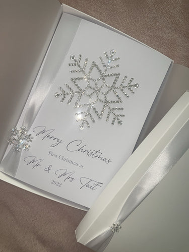 Snowflake christmas card