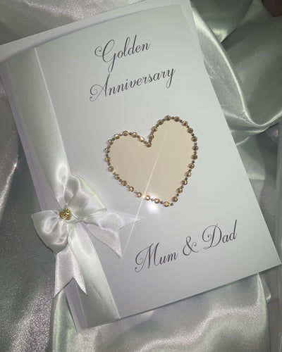 golden anniversary card