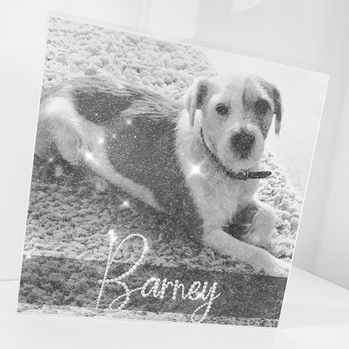 personalised dog photo plaque