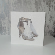 Load image into Gallery viewer, diamante feather shoe plaque