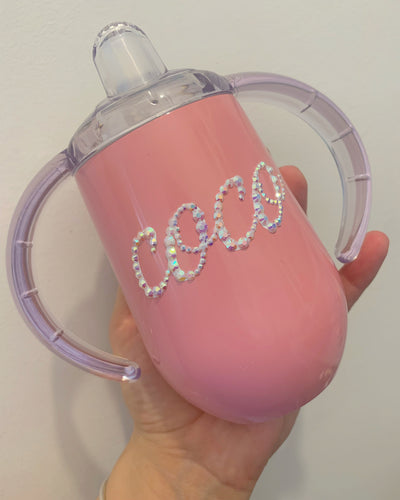encrusted toddler sippy cup