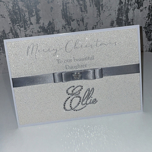 daughter / friend / personalised name christmas card