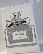 Load image into Gallery viewer, glitter crystal perfume canvas